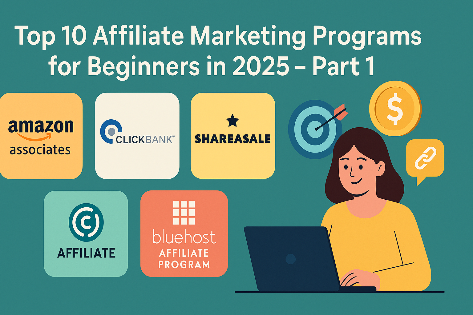 Top 10 Affiliate Marketing Programs for beginners in 2025 Part 1 @ J K Online Classes